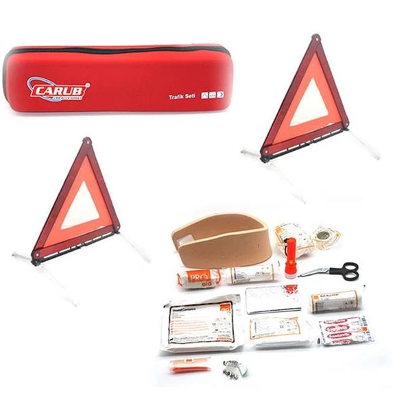 Hko İlkyardım Seti 2 Reflektör Ve Boyunluk Lüx Eva Çantalı