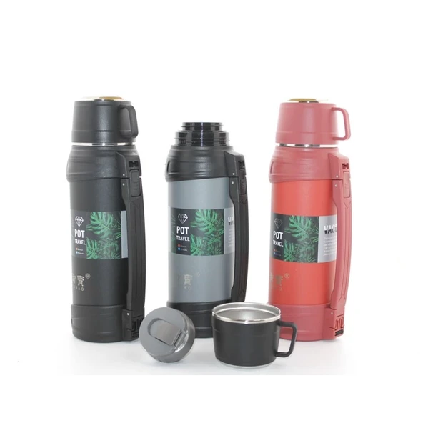 Paslanmaz Çelik Çift Katmanlı Termos 1.2 Lt Alk2312 - 1