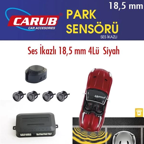 Hko Park Sensörü Sesli 18,5 Mm Siyah 4 Sensör - 2