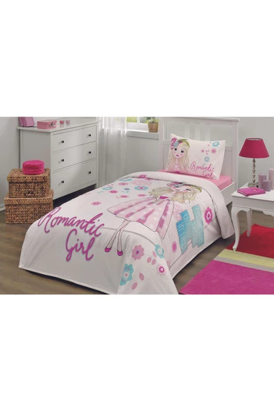 Romantic Girl Tek Kişilik Pike Takımı - 2