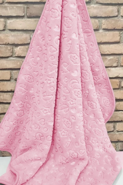 Bebek Battaniyesi Yeni Model Pembe
