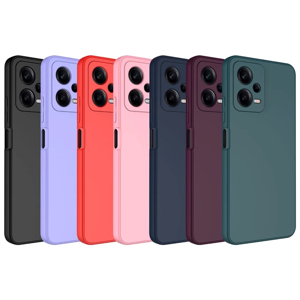 Xiaomi Redmi Note 12 5G Kılıf Lansman İçi Kadife Kamera Korumalı Mara Silikon Kılıf - 2