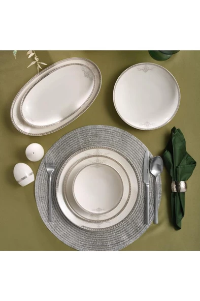 Güral Porselen Camelia 54 Parça 12 Kişilik Yemek Takımı - 65781 - 3