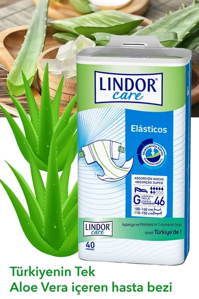 Lindor Care Hasta Bezi Aloe Vera Losyonlu 40'lı