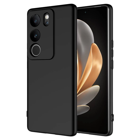 Nevarium Vivo V29 5G Uyumlu Kılıf Lansman İçi Kadife Kamera Korumalı Mara Silikon Kılıf - 1