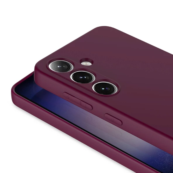 Nevarium Samsung Galaxy S23 FE Uyumlu Kılıf Lansman İçi Kadife Kamera Korumalı Mara Silikon Kılıf - Resim 2