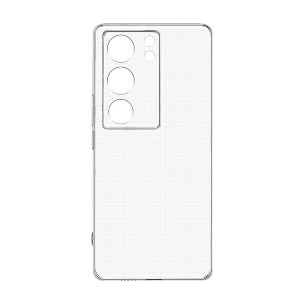 Nevarium Vivo V29 5G Uyumlu Kılıf Lüx Şeffaf Kamera Korumalı Silikon Kılıf - Resim 3