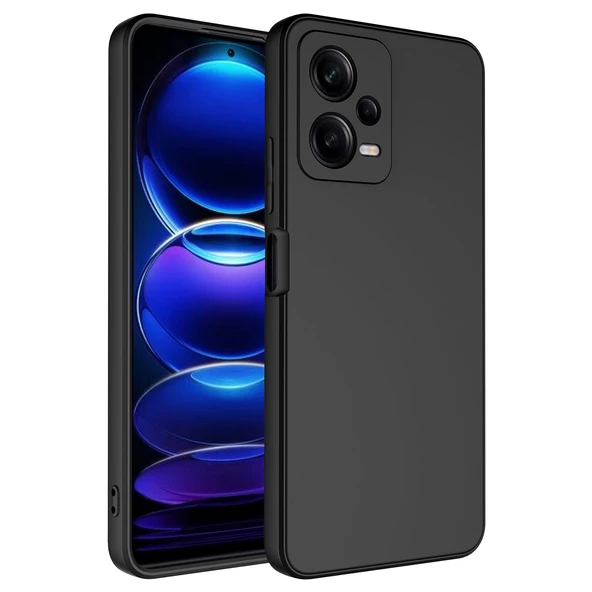 Nevarium Xiaomi Redmi Note 12 Pro 5G Uyumlu Kılıf Lansman İçi Kadife Kamera Korumalı Mara Silikon Kılıf