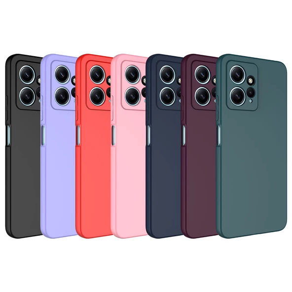 Nevarium Xiaomi Redmi Note 12 4G Uyumlu Kılıf Lansman İçi Kadife Kamera Korumalı Mara Silikon Kılıf - Resim 2