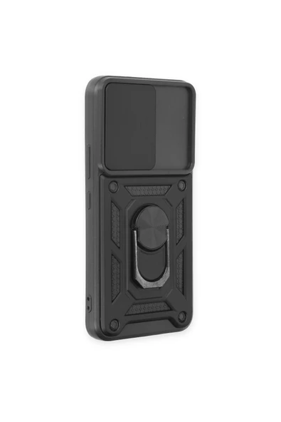 Nevarium Samsung Galaxy S24 FE Uyumlu Kılıf Pars Lens Sürgülü Yüzüklü Standlı Korumalı Kılıf - 2