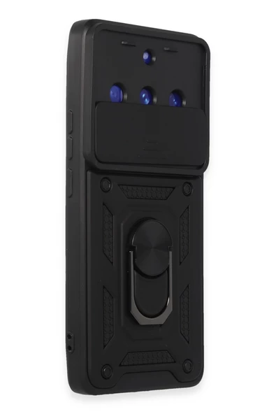 Nevarium Realme 11 Pro Uyumlu Kılıf Pars Lens Sürgülü Yüzüklü Standlı Korumalı Kılıf - Resim 2