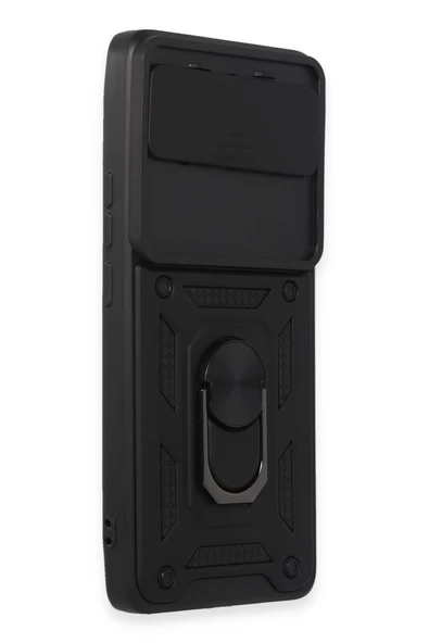 Nevarium Realme 11 Pro Uyumlu Kılıf Pars Lens Sürgülü Yüzüklü Standlı Korumalı Kılıf - Resim 3