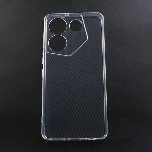 Nevarium Tecno Camon 20 Pro 4G Uyumlu Kılıf Lüx Şeffaf Kamera Korumalı Silikon Kılıf - 2
