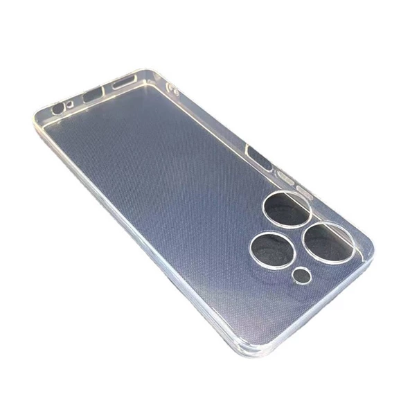 Nevarium Tecno Spark 20 Pro 5G Uyumlu Kılıf Lüx Şeffaf Kamera Korumalı Silikon Kılıf - Resim 3