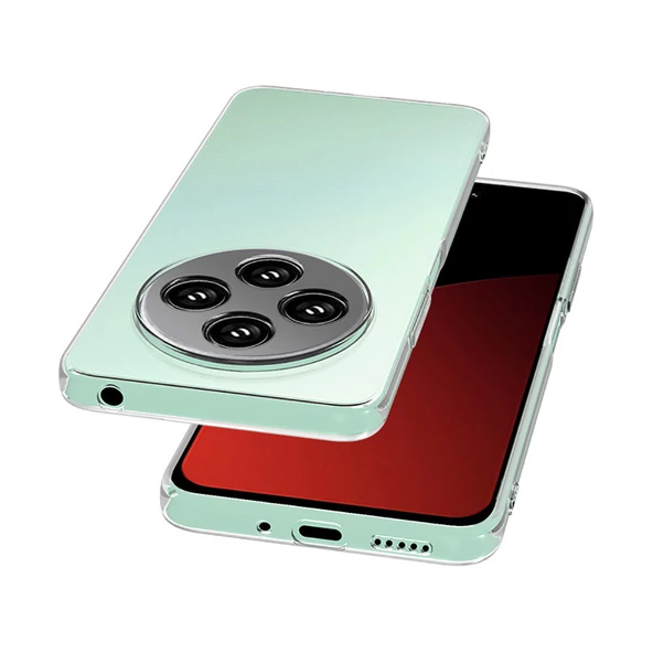 Nevarium Xiaomi Redmi 14C 4G Uyumlu Kılıf Lüx Şeffaf Kamera Korumalı Silikon Kılıf - Resim 3