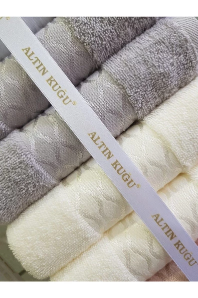 Elissa Yüz Havlusu 12 Adet-6 Renk- 50x80 Cm - 4