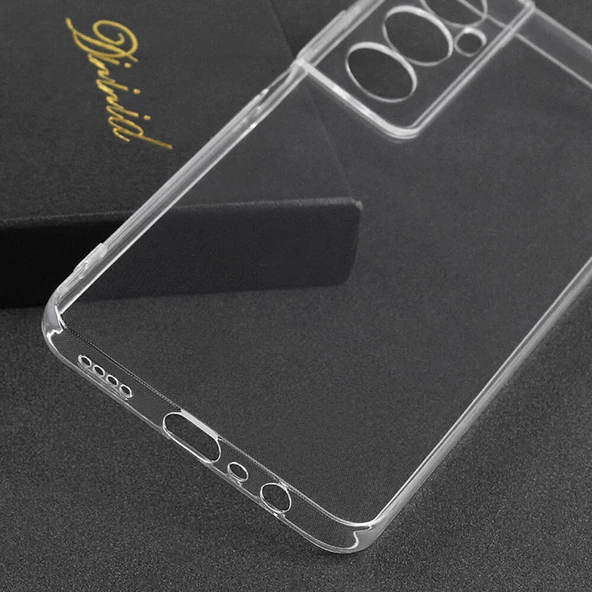 Nevarium Realme C65 4G Uyumlu Kılıf Lüx Şeffaf Kamera Korumalı Silikon Kılıf - Resim 3