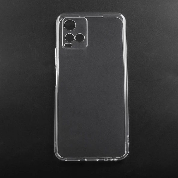 Nevarium Vivo Y21S Uyumlu Kılıf Lüx Şeffaf Kamera Korumalı Silikon Kılıf - Resim 3
