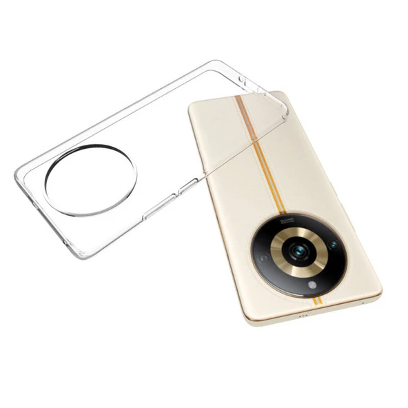 Nevarium Realme 11 Pro Plus Uyumlu Kılıf Lüx Şeffaf Kamera Korumalı Silikon Kılıf ürün görseli