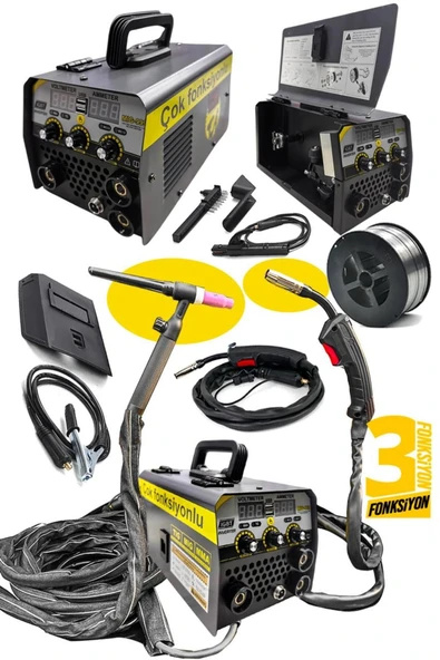 GAZSIZ GAZALTI KAYNAK MAKİNASI MIG TIG MMA TORÇLARI DAHİL İTALYAN  MALI