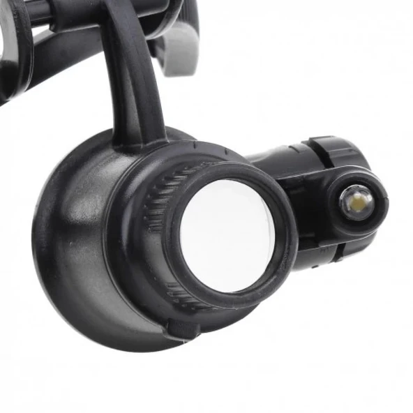 Gözlük Modeli 10x 15x 20x 25x Lens,2led Işıklı,büyüteç - 3