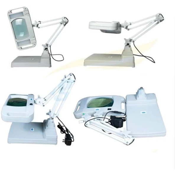 5x 10x Büyüteç  Led Işıklı Süper Parlak Enerji Tasarruflu  Masa Lambası Lt861 - 2