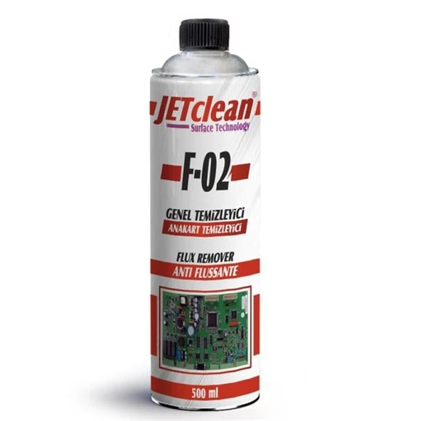 JETCLEAN F-02 500 ML FLUX ANAKART TEMİZLEME SPREY