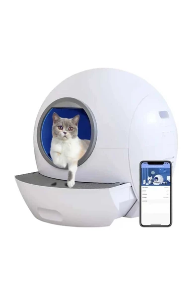 ELS Pet Otomatik Smart Pro Akıllı Kedi Tuvaleti,els Pet Uv Ile Bakteri Temizleme,koku Geçirmez,app Kontrol - 7