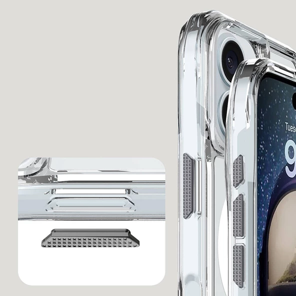 Apple iPhone 16 Kılıf Zore M-safe Şarj Özellikli T-Max M-safe Kapak - 4