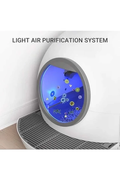 ELS Pet Otomatik Smart Pro Akıllı Kedi Tuvaleti,els Pet Uv Ile Bakteri Temizleme,koku Geçirmez,app Kontrol - 6