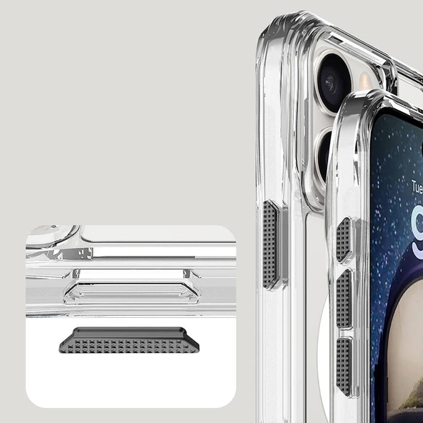 Apple iPhone 16 Pro Max Kılıf Zore M-safe Şarj Özellikli T-Max M-safe Kapak - 4