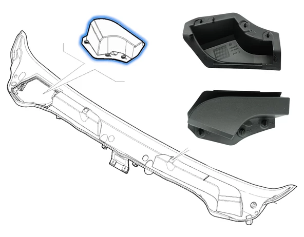Ducato Ön Cam Izgara Kapağı - Fiat Citroen Jumper Peugeot Boxer Opel Movano 735589920 - 1315948070 - 1613446280 - 1611681380 - 15074893780 - 2