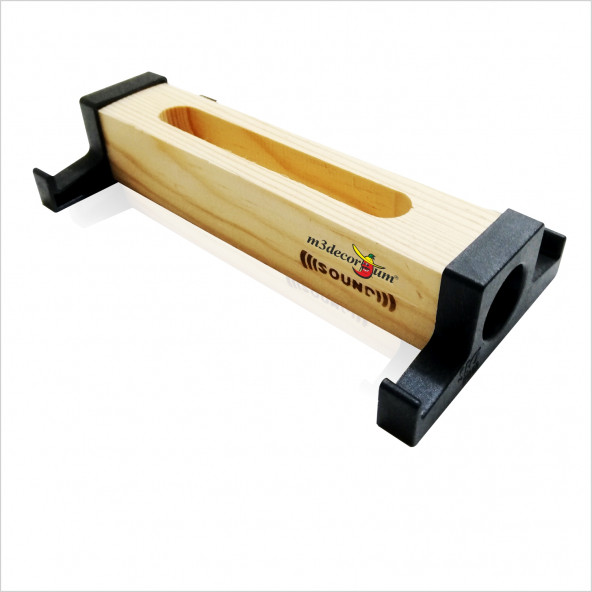 Her Markaya Uyan Doğal Ahşap Stereo Ses Yükselticili Yatay Dikey Cep Telefonu Tablet Tutucusu Standı - 2