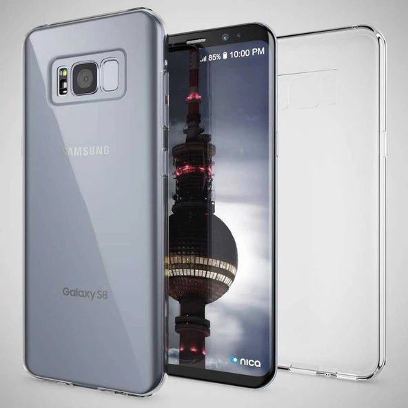 Galaxy S8 Kılıf Zore Kamera Korumalı Süper Silikon Kapak - 4