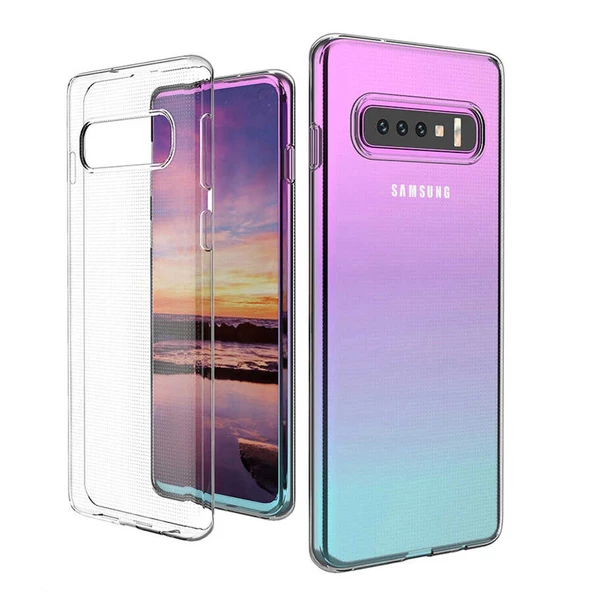 Galaxy S10 Plus Kılıf Zore Kamera Korumalı Süper Silikon Kapak - 4