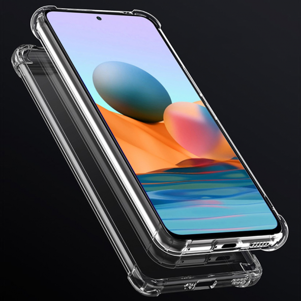 Xiaomi Redmi Note 10 Pro Kılıf Köşeleri Airbagli Anti Şok Şeffaf Zırh - 3