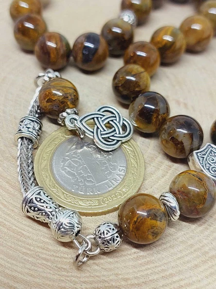 Pietersite Taşı 33lük Tesbih 10mm (42130) - Resim 3