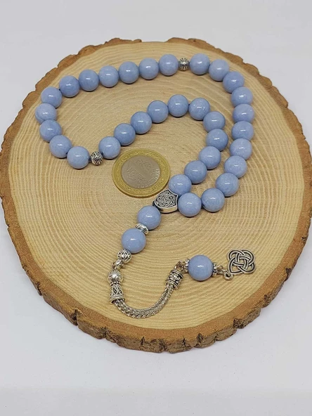 Angelit Taşı 33lük Tesbih 10mm (36020) - Resim 6