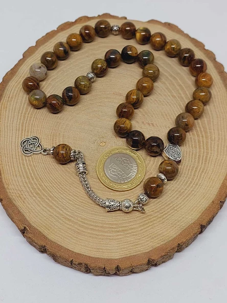 Pietersite Taşı 33lük Tesbih 10mm (42130) - Resim 6