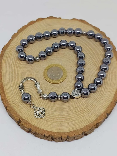 Terahertz Taşı 33lük Tesbih 10mm (42125) - Resim 6