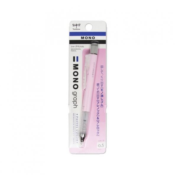 Tombow Versatil Kalem Mono Graph Pastel 0,5 MM Blisterli S.Pembe