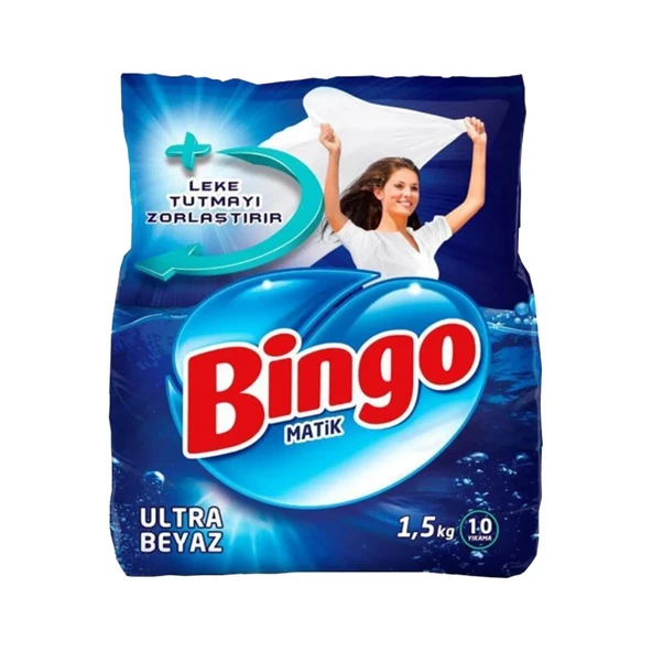 Bingo Ultra Beyaz Toz Çamaşır Deterjanı 1,5 kg x 3 Adet - 2