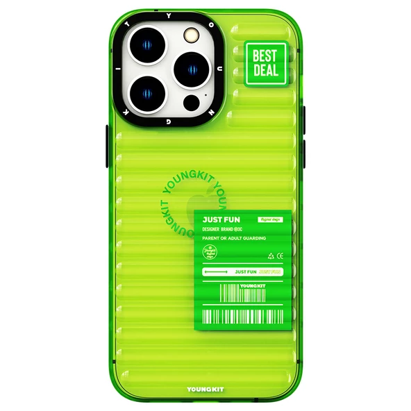Youngkit Apple iPhone 14 Pro Max Kılıf Şeffaf Renkli Tasarım YoungKit Fluorite Serisi Kapak - 10
