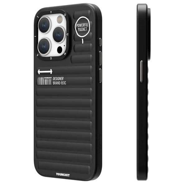 Youngkit Apple iPhone 15 Pro Max Kılıf Mat Renkli Tasarım YoungKit Original Serisi Kapak - 3