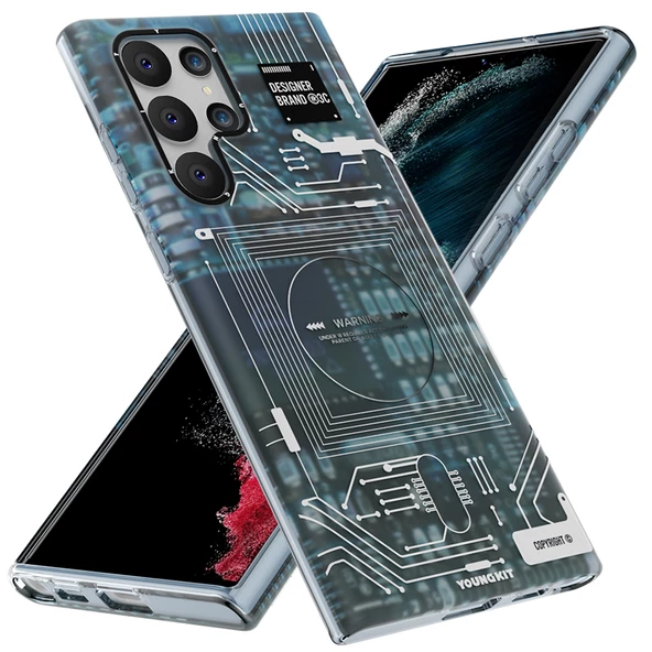 Youngkit Galaxy S22 Ultra Kılıf YoungKit Technology Serisi Kapak - Resim 2