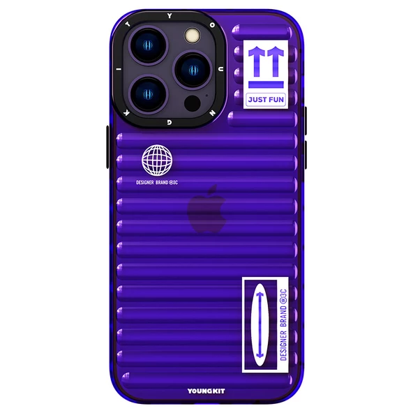Youngkit Apple iPhone 14 Pro Max Kılıf Şeffaf Renkli Tasarım YoungKit Fluorite Serisi Kapak - 7