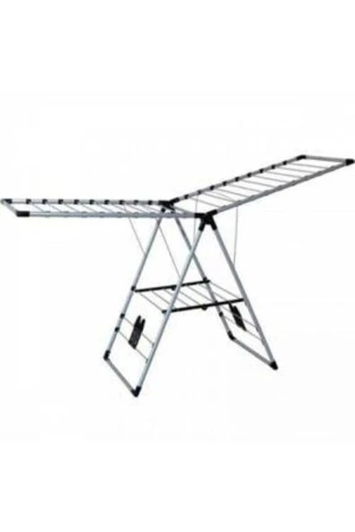 Metal Enzade Çamaşır Kurutma Askısı Lüx Kalın Borulu 200 x 280 Siyah - 2