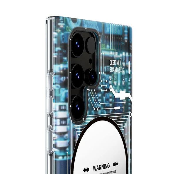 Youngkit Galaxy S23 Ultra Kılıf Magsafe Şarj Özellikli YoungKit Technology Serisi Kapak - Resim 4