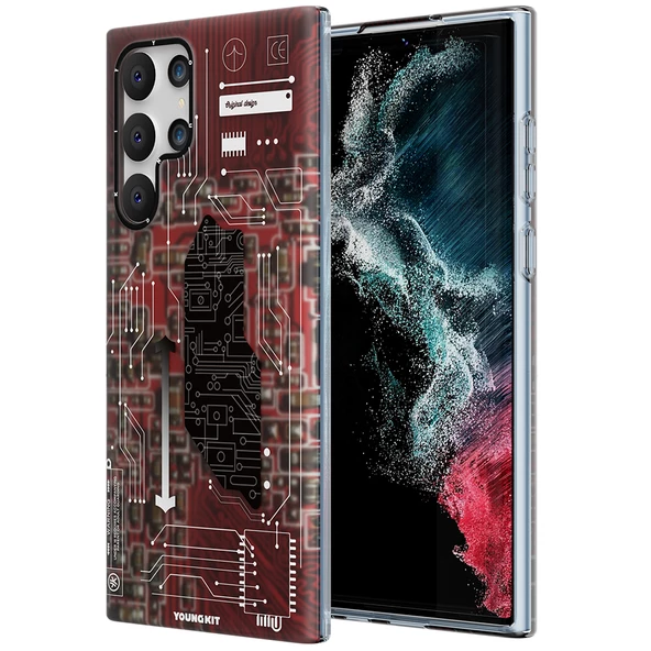 Youngkit Galaxy S22 Ultra Kılıf YoungKit Technology Serisi Kapak - Resim 10