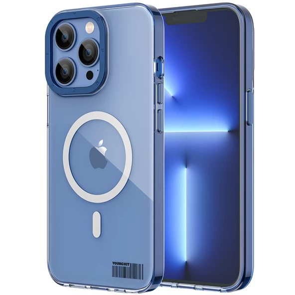 Youngkit Apple iPhone 12 Pro Max Kılıf Magsafe Şarj Özellikli Youngkit Coloured Glaze Serisi Kapak - Resim 9